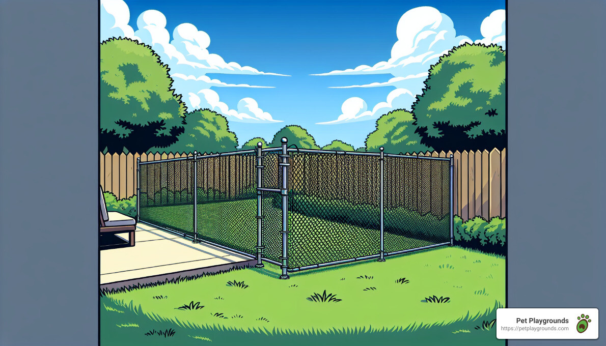 woven wire fence - no climb fencing for dogs