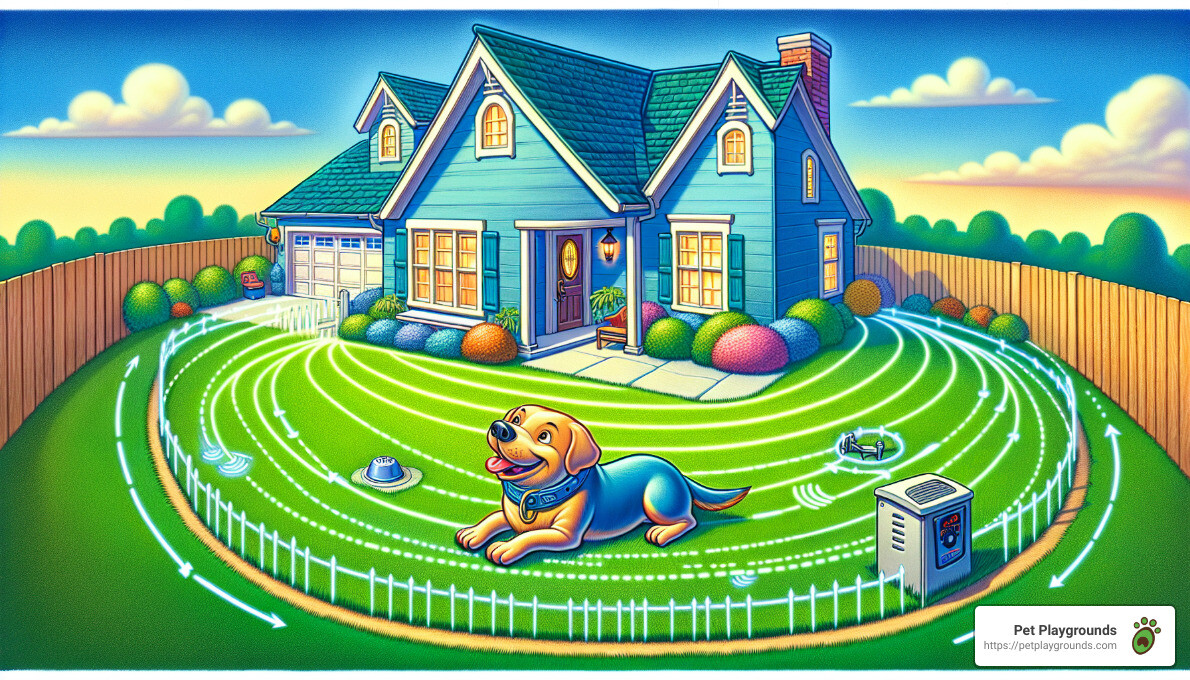 dog with underground invisible fence - cost of an invisible dog fence