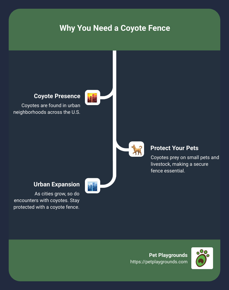 coyote fence infographic - coyote fence infographic infographic-line-3-steps