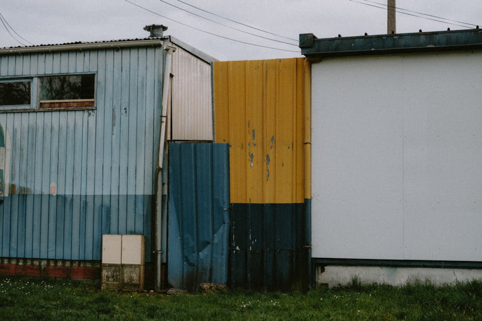 corrugated metal fence - small dog fence