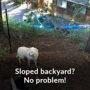 sloped backyard