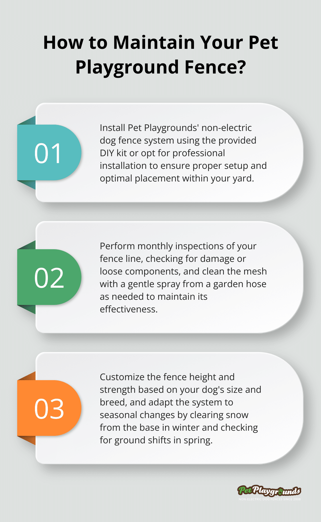 Infographic: How to Maintain Your Pet Playground Fence? - Aesthetic fencing
